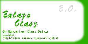 balazs olasz business card